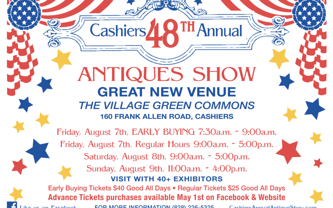 Cashiers 48th Annual Antique Show